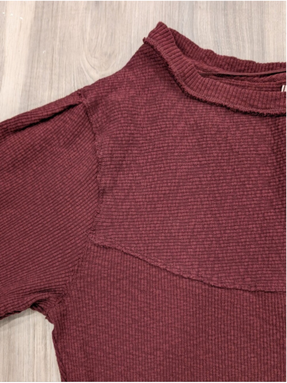 Free People | We The Free OG Long Sleeve Tee In Cherry Cola - Picture 10 of 13